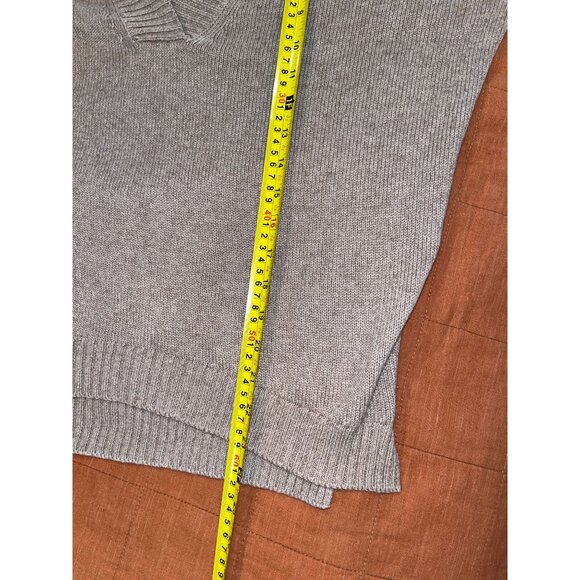 Brochu Walker Beige V-Neck Sweater S Womens Wool & Cashmere Blend - Picture 6 of 8